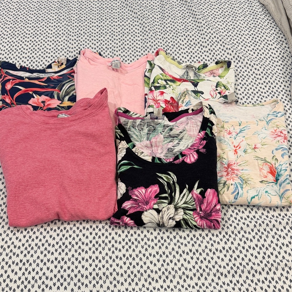 Tommy Bahama Ashby shirts 6  large 1 medium. Lot 7 total edited to add another